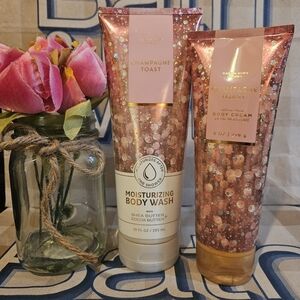 NWT Bath and Body Works Champagne Toast Duo - Pink and  White